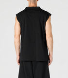 Black Funnel Neck Top