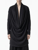 Deep Draped Neckline Top
