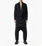 Deep Draped Neckline Top