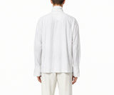 Asymmetric Collar Linen Shirt