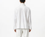 Asymmetric Collar Linen Shirt