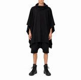 Black Cotton Poncho