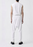 Button-Detail Drop-Crotch Trousers