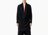 Deep Draped Neckline Top