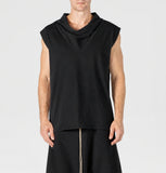 Black Funnel Neck Top