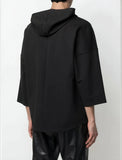 Cotton Oversize Hooded Top