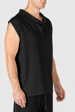 Black Funnel Neck Top