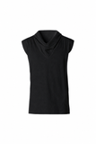 Black Funnel Neck Top