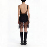 Beaded Lace Mini Dress