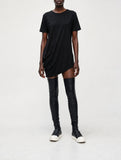 Unisex Side Draping Cotton Jersey T-Shirt