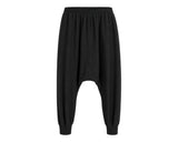 Drop-Crotch Linen Joggers