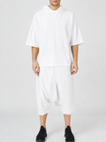 White Layered Harem Trousers