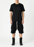 Black Layered Sweatshorts