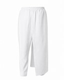 White Long Layered Trousers
