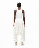 Unisex Elastic Edge Linen Harem Trousers