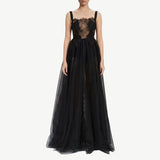 Deconstructed Lace and Tulle Overall Dress