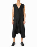 Linen Drop Crotch Jumpsuit