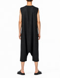 Linen Drop Crotch Jumpsuit