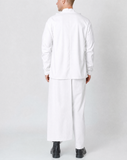 White Long Layered Trousers