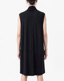 Black Cotton Draped Top