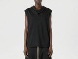 Black Funnel Neck Top