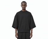 Black Oversized Drop-Shoulder T-Shirt