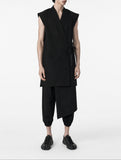 Elastic-Edge Layered Trousers