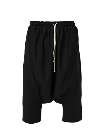 Black Unisex Drop-Crotch Trousers