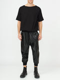 Faux-Leather Joggers