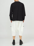 Ivory Contrast Detailed Unisex Trousers